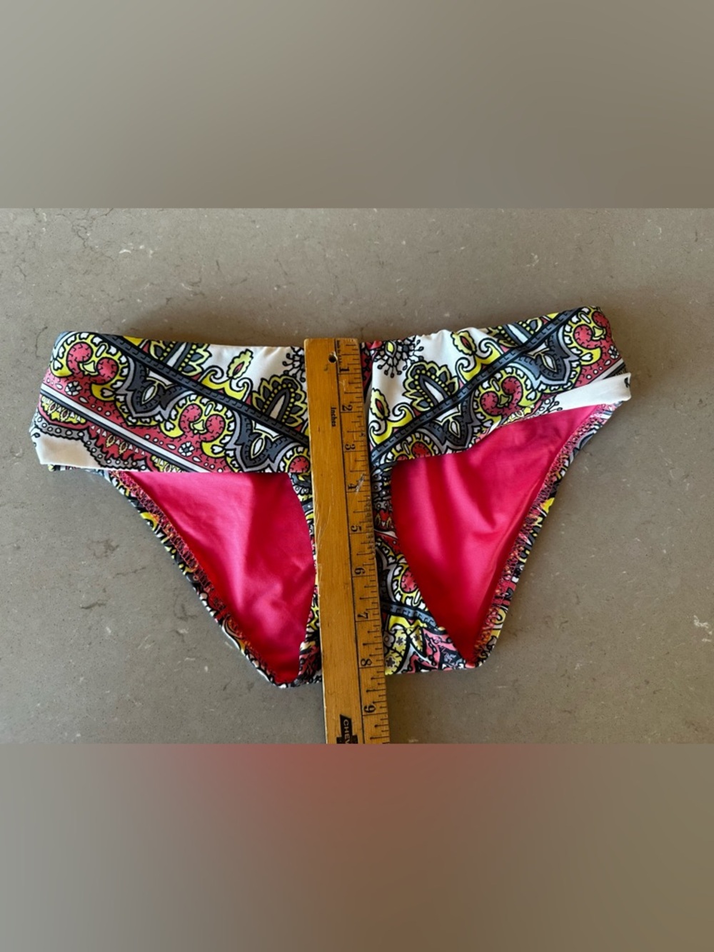 BECCA Rebecca Virtue Bikini Mixed Size Set Paisley Bandeau Print. Boho Swimsuit - Picture 13 of 13